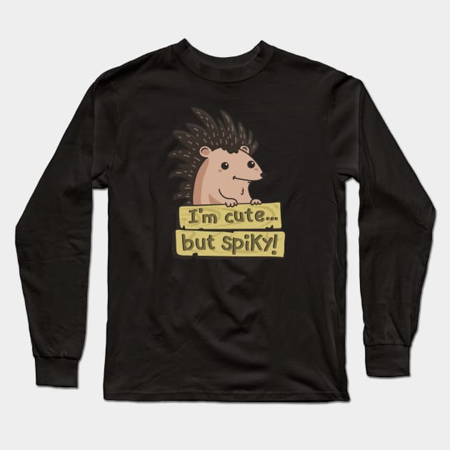 cute hedgehog Long Sleeve T-Shirt by walterorlandi